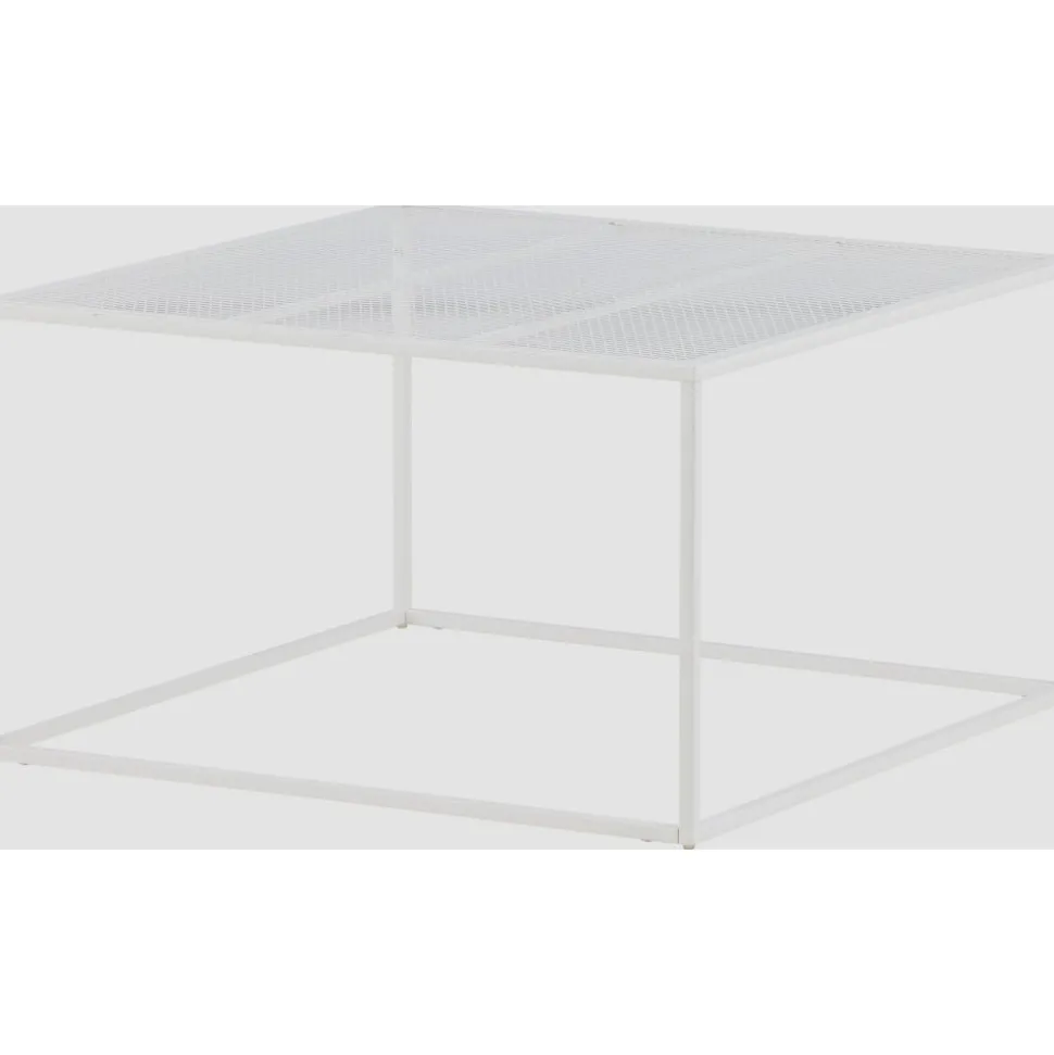 Netz soffbord 80 x 80 cm - Vit