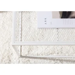 Netz soffbord 80 x 80 cm - Vit