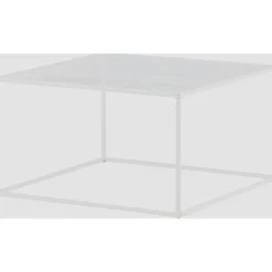 Netz soffbord 80 x 80 cm - Vit