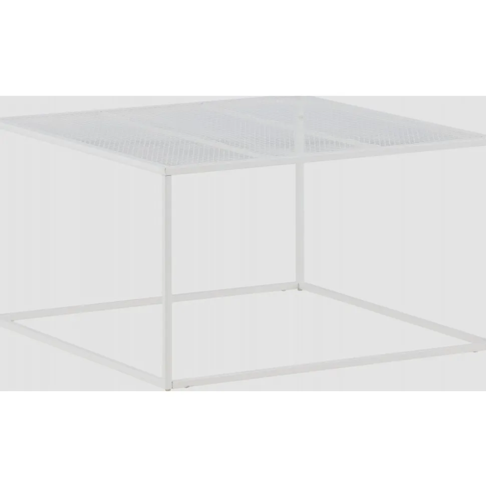 Netz soffbord 80 x 80 cm - Vit