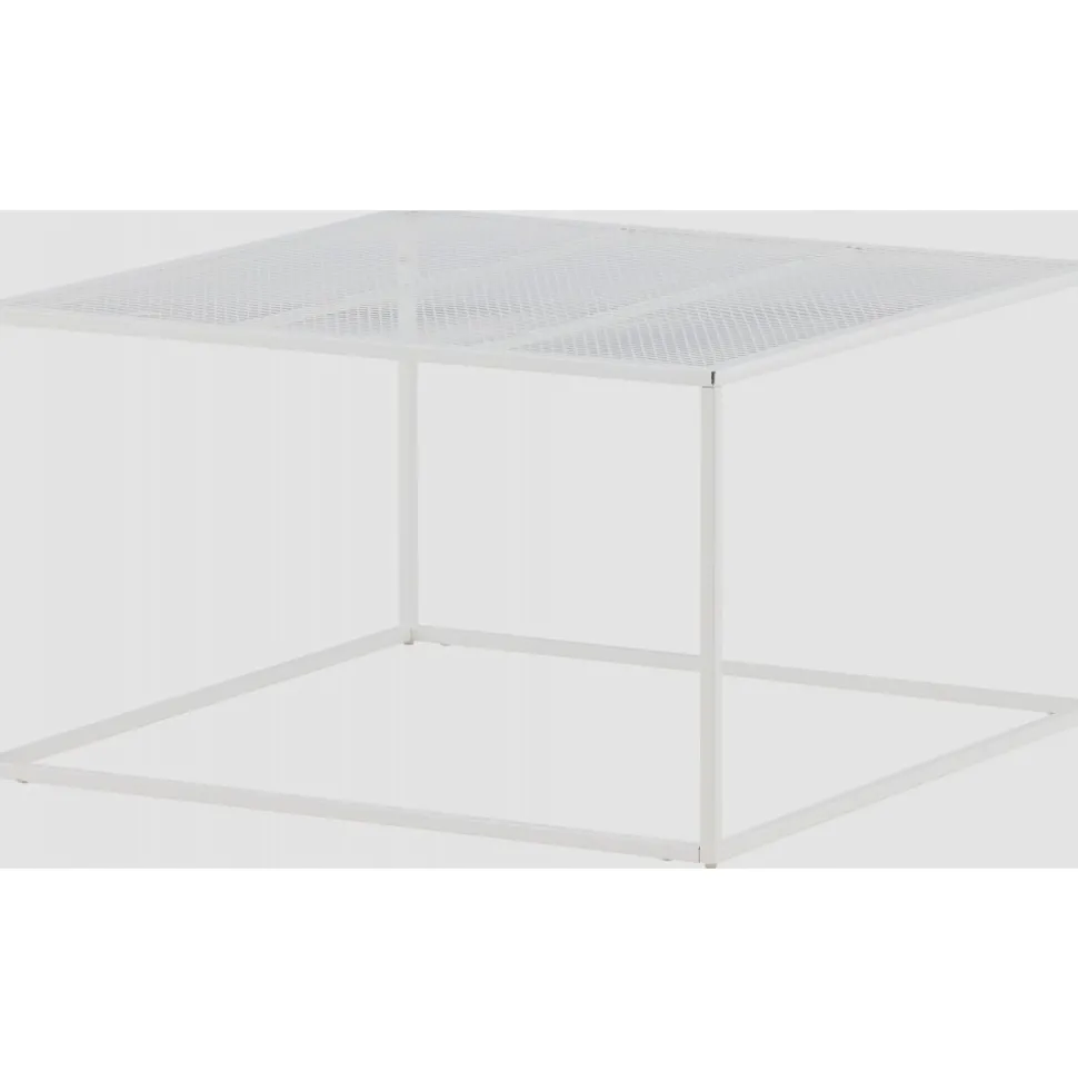 Netz soffbord 80 x 80 cm - Vit