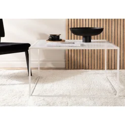 Netz soffbord 80 x 80 cm - Vit