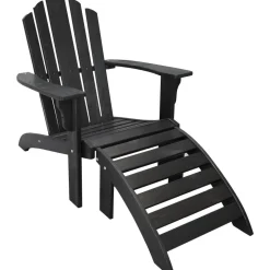 Newport däckstol - Svart