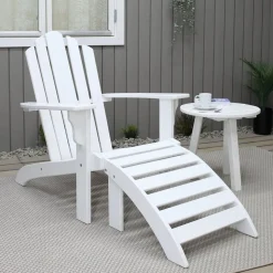 Newport däckstol - Vit