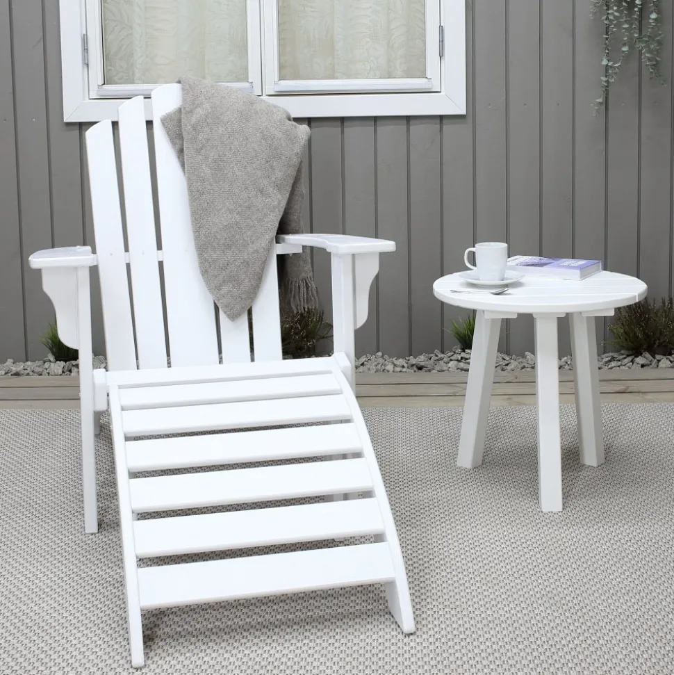 Newport däckstol - Vit