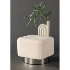 Newton sittpuff - Offwhite/Silver