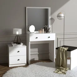 Nice sminkbord 65 x 35 cm - Vit