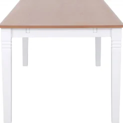 Nidingen matbord 180x90 cm - Vit / brunbetsad ekfanér