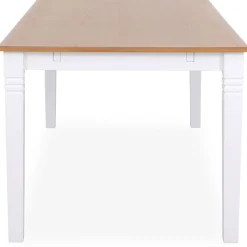 Nidingen vitt matbord 140x90 cm med toppskiva i ekfanér