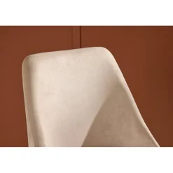 Night matstol - Beige sammet/svart