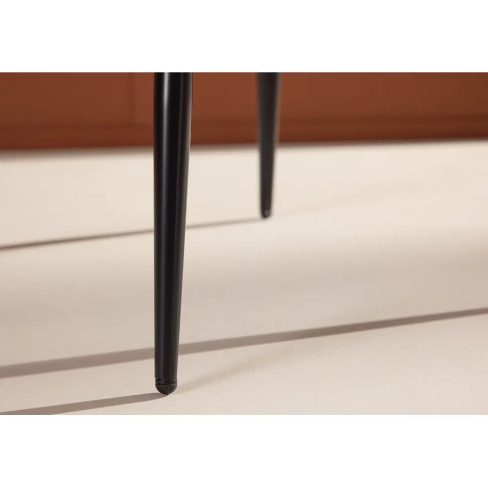 Night matstol - Beige sammet/svart