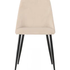 Night matstol - Beige sammet/svart
