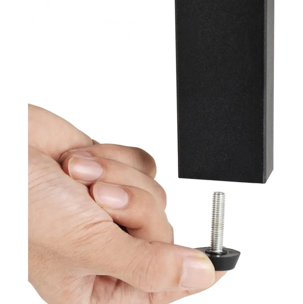 Nilla hörnsteghylla 125 cm - Brun/svart