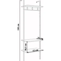 Nina hallmöbel - Svart