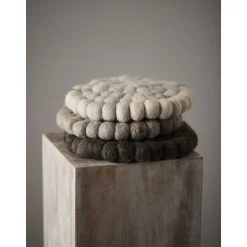 Nisha grytunderlägg Ø20 cm - Brun