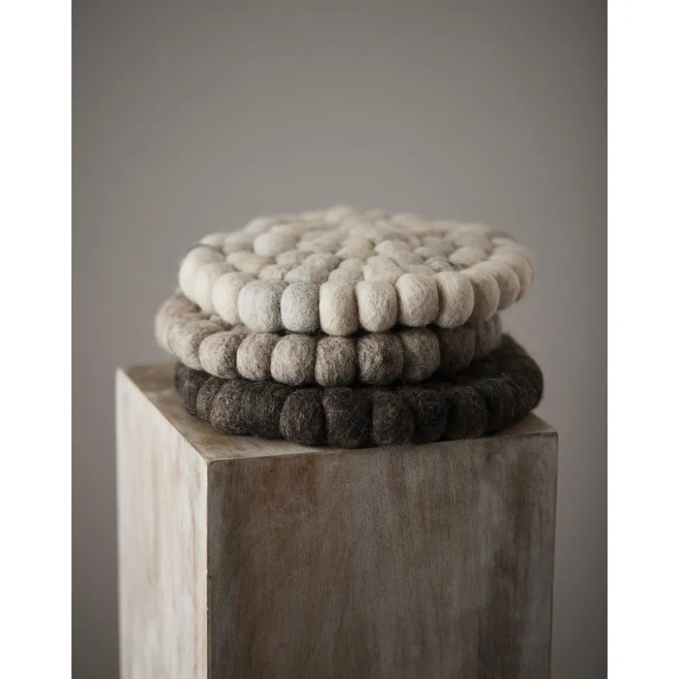 Nisha grytunderlägg Ø20 cm - Brun