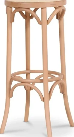 No 73 barpall hög med rottingsits - Bok