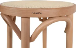 No 73 barpall hög med rottingsits - Bok