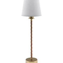 Nora lampfot - Antikmässing - 46 cm