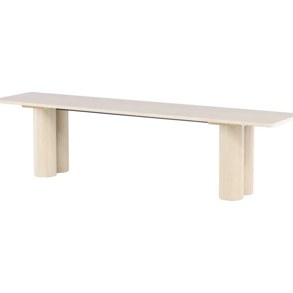 Olivia bänk 180 cm - Whitewash