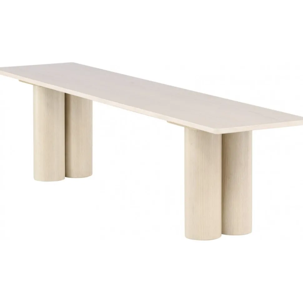 Olivia bänk 180 cm - Whitewash