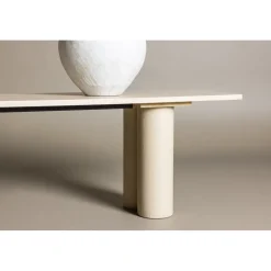 Olivia bänk 180 cm - Whitewash