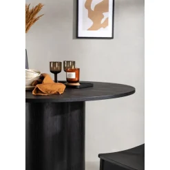 Olivia matbord Ø110 cm - Svart
