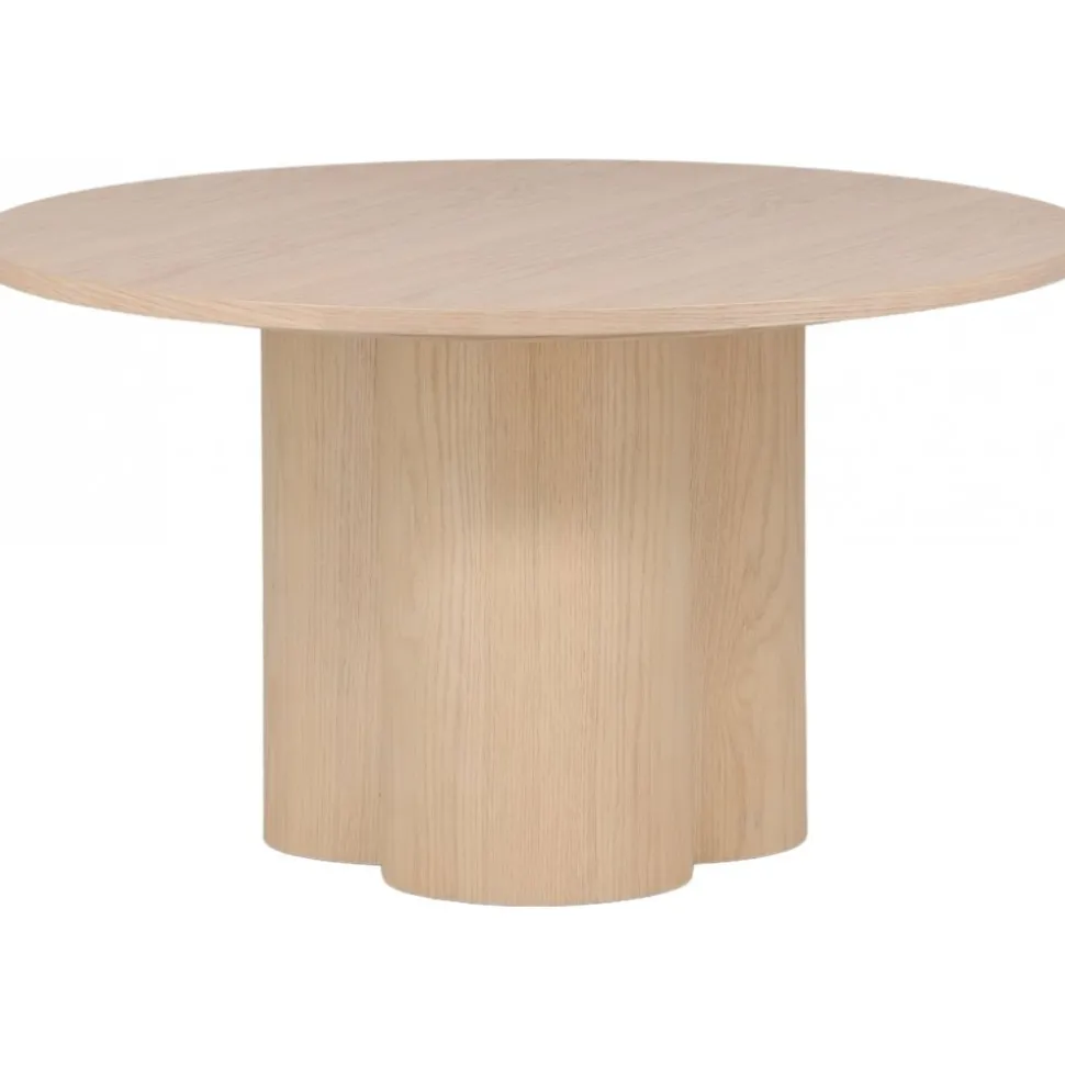 Olivia soffbord Ø80 cm - Whitewash