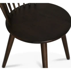 Omni matgrupp, runt matbord Ø130 cm inkl 4 st pinnstol Castor - Rökfärgad ek