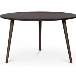 Omni matgrupp, runt matbord Ø130 cm inkl 4 st pinnstol Castor - Rökfärgad ek + 3.00 x Möbeltassar