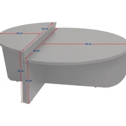 Orion soffbord - Grå