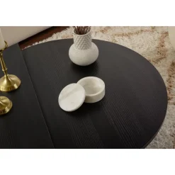 Orion soffbord 90 x 90 cm - Trä/svart