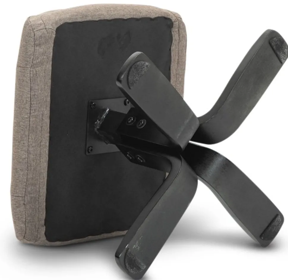 Oslo reclinerfåtölj med pall i mörkbeige tyg