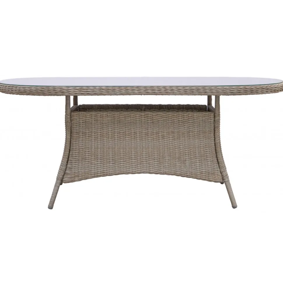 Ovalt trädgårdsbord Menton - 180x100 | Natur + Rengöringsmedel för utemöbler