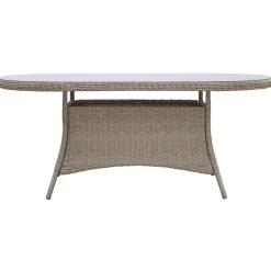 Ovalt trädgårdsbord Menton - 180x100 | Natur