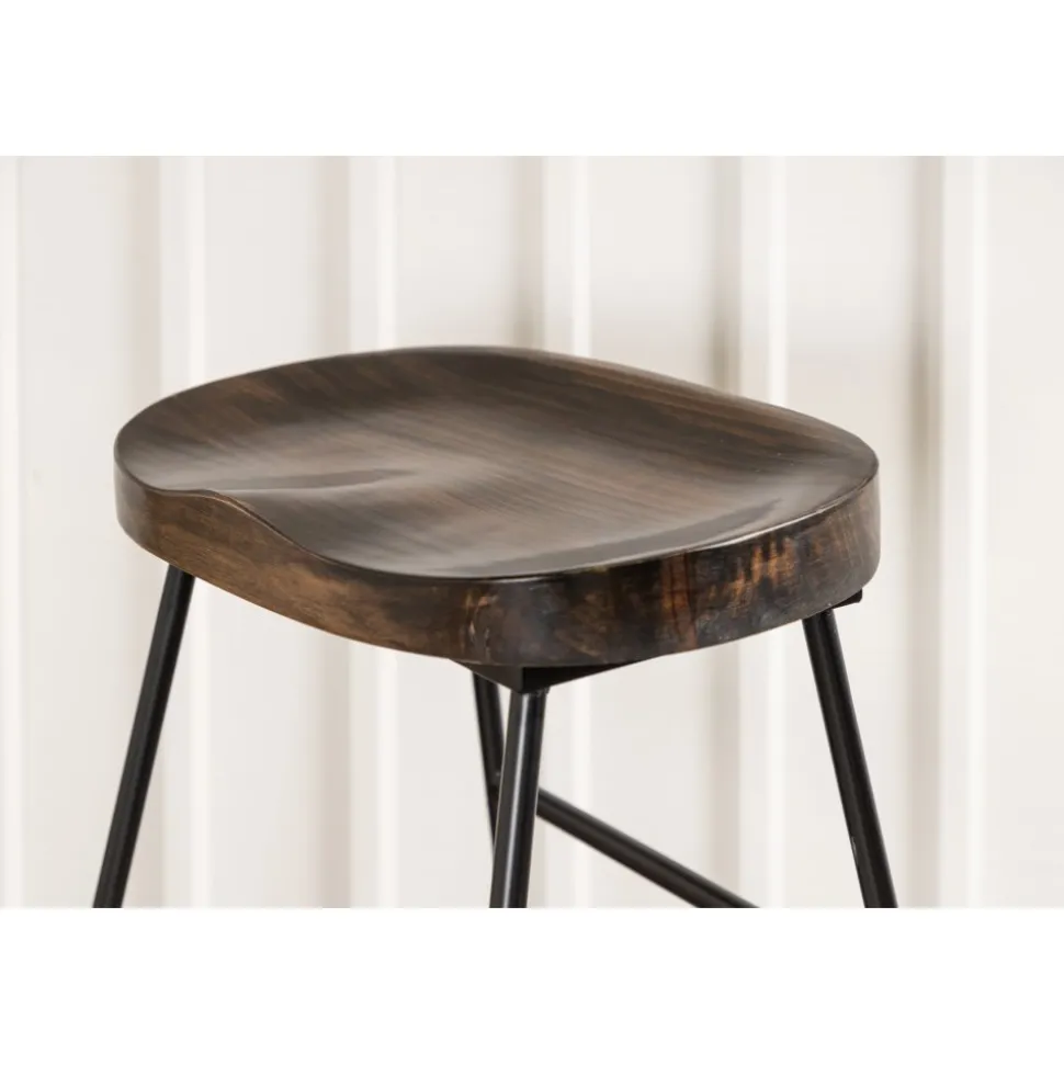 Ozark barstol - Mörk valnöt