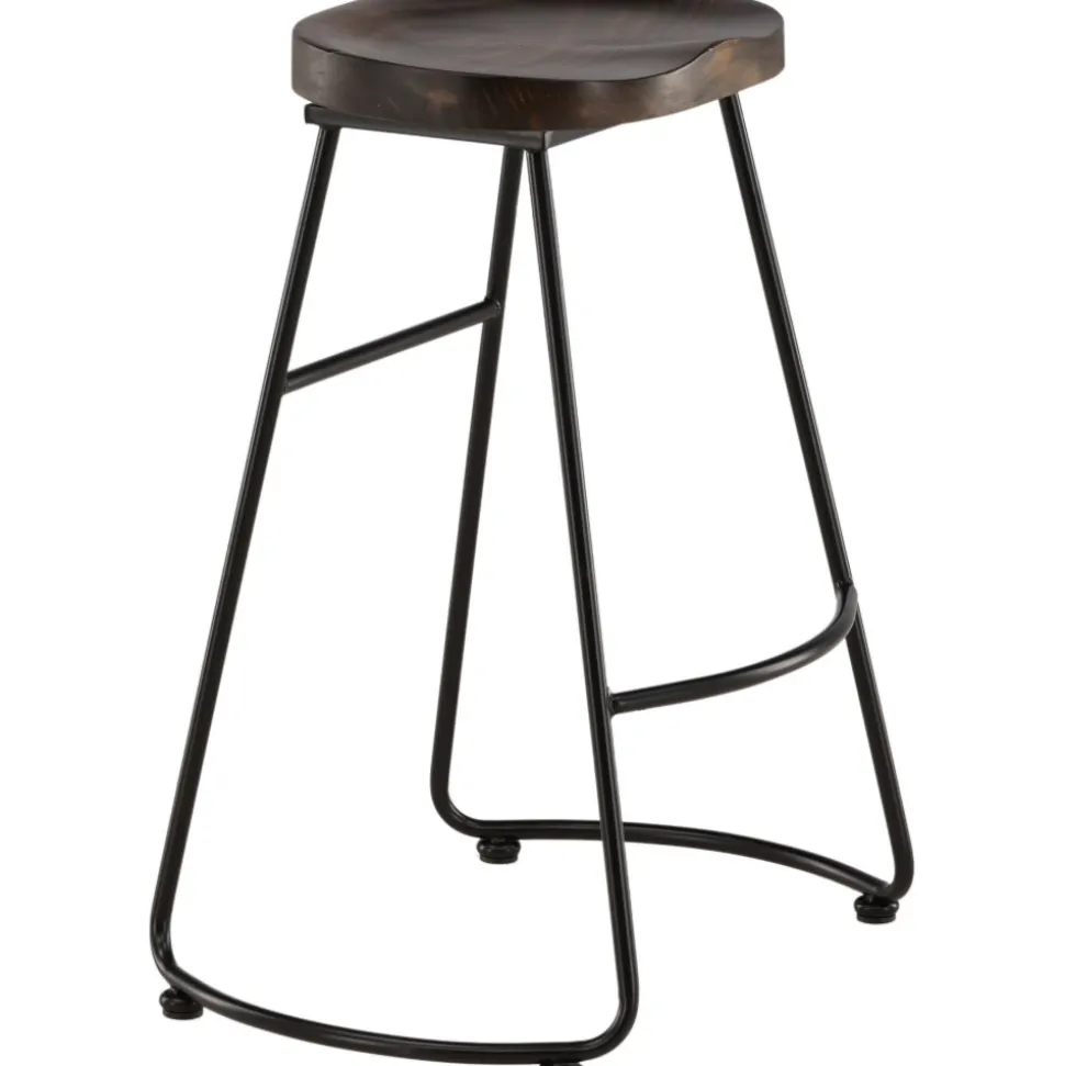 Ozark barstol - Mörk valnöt