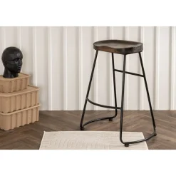 Ozark barstol - Mörk valnöt