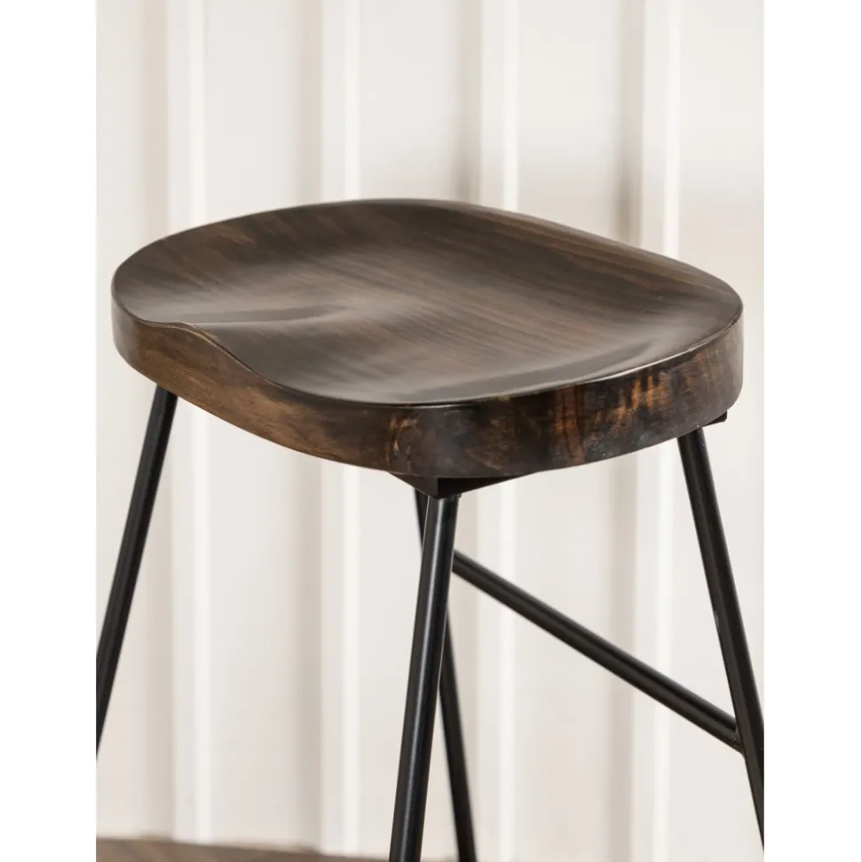 Ozark barstol - Mörk valnöt