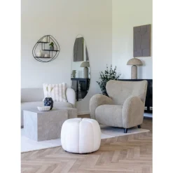 Paisley sittpuff - Offwhite