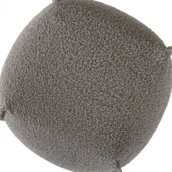 Pall 48x48 cm i mörkbeige bouclè