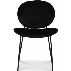 Palle stol i svart sammet + Möbeltassar