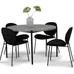 Palle stol i svart sammet + Textilrengöring för möbler