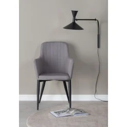 Paolo karmstol - Grå/svart