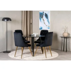 Paradis matbord 100 cm - Svart