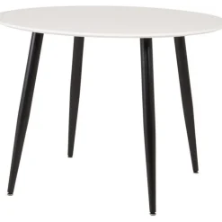 Paradis matbord 100 cm - Vit/svart