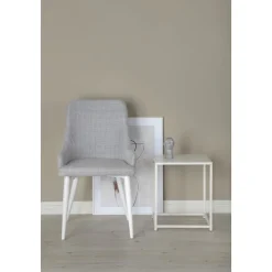 Paradis matstol - Ljusgrå/vit