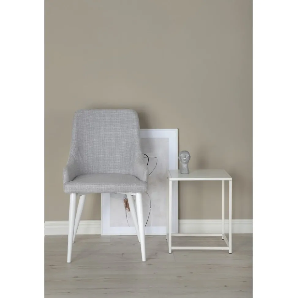 Paradis matstol - Ljusgrå/vit