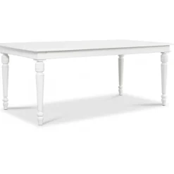 Paris matbord 180 cm - Vit + Möbeltassar