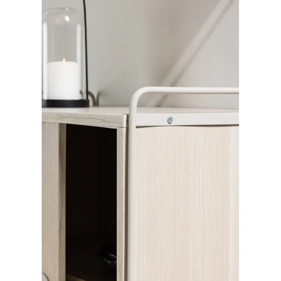 Paris väggskåp 68 x 60 cm - Beige/Whitewash